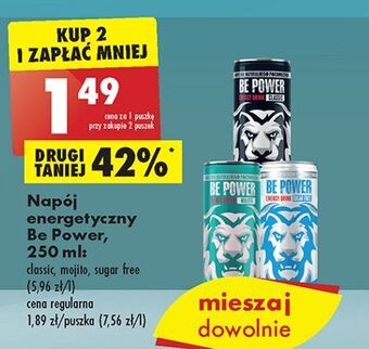 Biedronka Napój energetyczny classic be power oferta