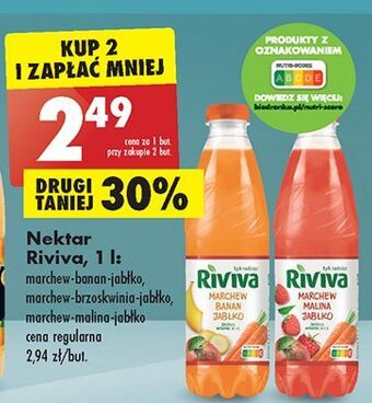 Biedronka Nektar marchew-malina-jabłko riviva oferta