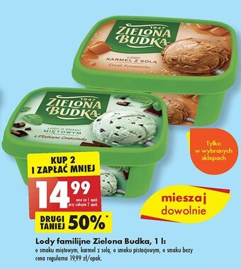 Biedronka Lody pistacjowe zielona budka oferta