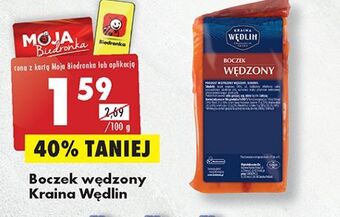Biedronka Boczek wędzony kraina wędlin oferta
