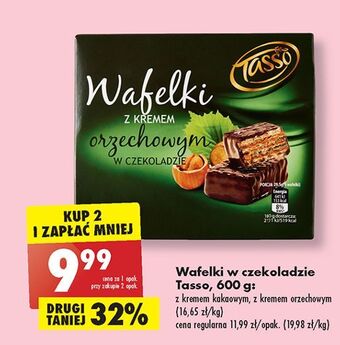 Biedronka Wafelki z kremem kakaowym tasso oferta