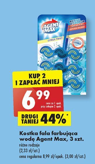 Biedronka Zawieszka do wc citrus twist agent max active & colour oferta