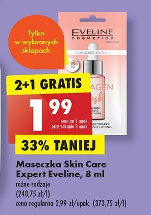 Biedronka Maseczka kolagen eveline cosmetics oferta