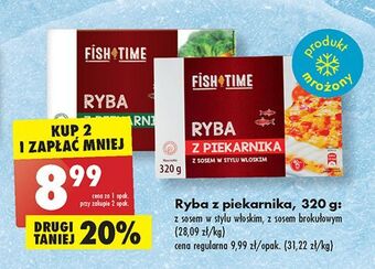 Biedronka Ryba z piekarnika sosem włoskim fish time oferta