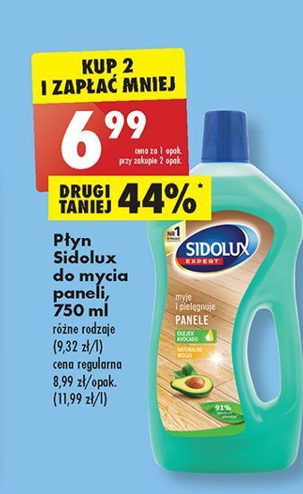 Biedronka Płyn do mycia paneli z olejkiem awokado sidolux expert oferta