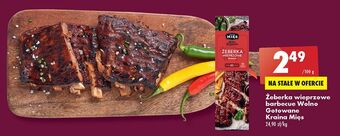 Biedronka Żeberka wieprzowe barbecue wolno gotowane kraina mięs oferta