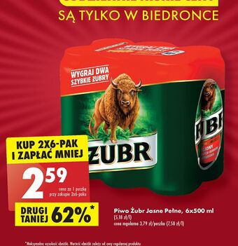 Biedronka Piwo żubr 1768 oferta