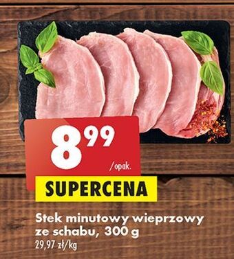 Biedronka Stek minutowy ze schabu oferta