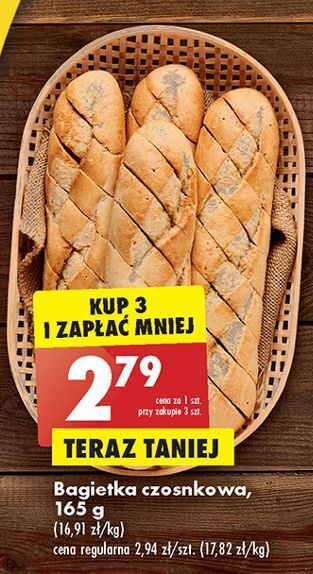Biedronka Bagietka czosnkowa oferta