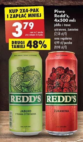 Biedronka Piwo redd's cranberry oferta