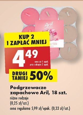 Biedronka Podgrzewacze zapachowe kwitnąca róża aril oferta