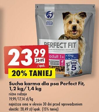 Biedronka Karma dla psa adult 1+ perfect fit oferta