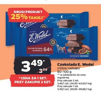 Netto Czekolada gorzka klasyczna 64% e. wedel oferta