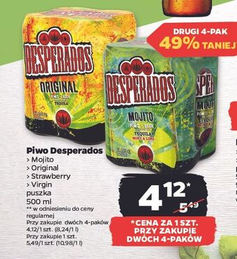 Netto Piwo desperados strawberry margarita oferta