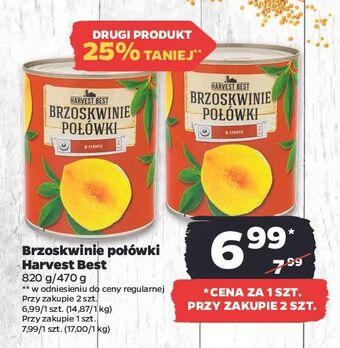 Netto Brzoskwinie połówki w syropie harvest best oferta