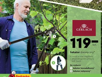 Biedronka Sekator duży nożycowy gerlach oferta