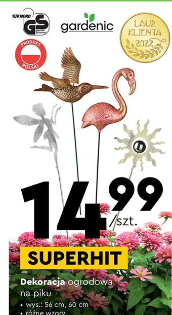 Biedronka Dekoracja ogrodowa na piku 56 cm gardenic oferta