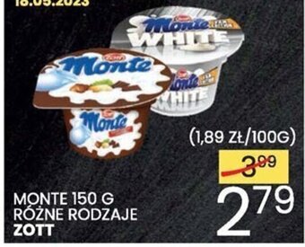 Wafelek ZOTT MONTE 150 G oferta