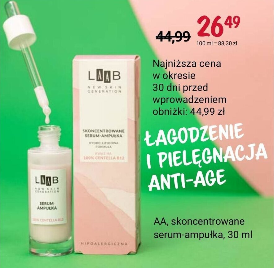 Rossmann AA, skoncentrowane serum-ampułka, 30 ml oferta