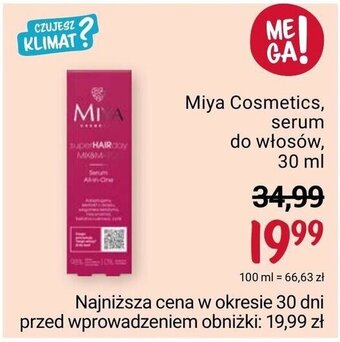 Rossmann Miya Cosmetics, serum do włosów, 30 ml oferta
