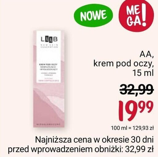 Rossmann AA, krem pod oczy, 15 ml oferta