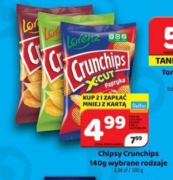 Delfin Chipsy Crunchips 140g oferta