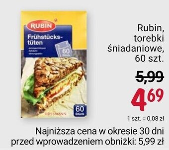 Rossmann Rubin, torebki śniadaniowe, 60 szt. oferta