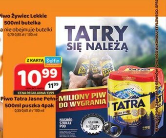 Delfin Piwo Tatra Jasne Pełne 500ml oferta