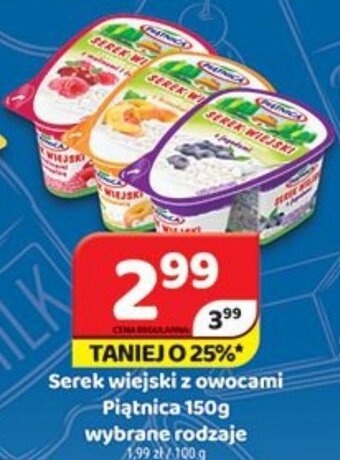 Delfin Serek wiejski z owocami Piątnica 150g oferta