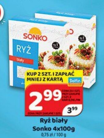 Delfin Ryż biały Sonko 4x100g oferta