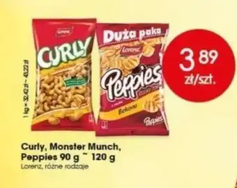 Top Market Curly, Monster Munch, Peppies 90-120g oferta