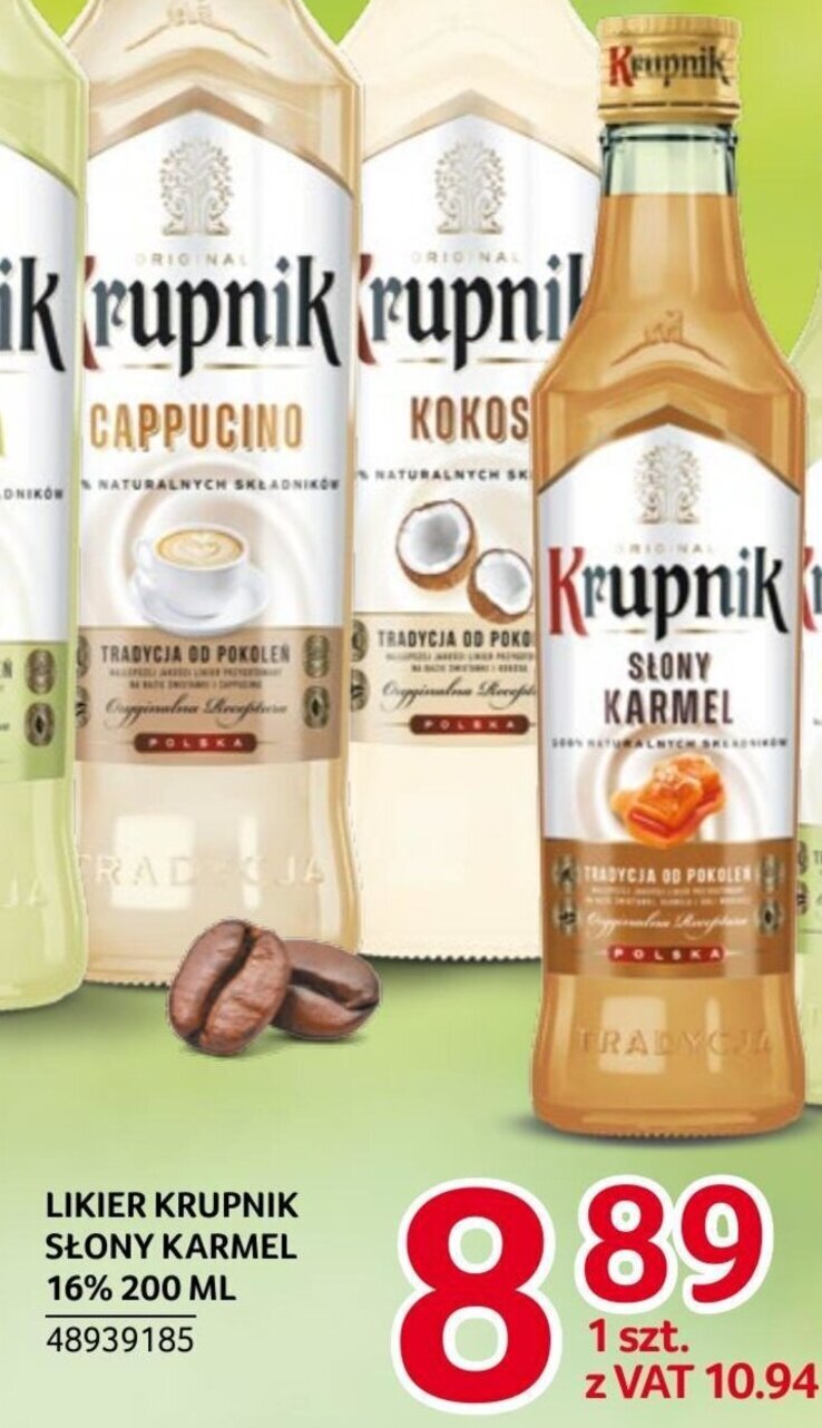 Selgros LIKIER KRUPNIK SŁONY KARMEL 16% 200 ML oferta