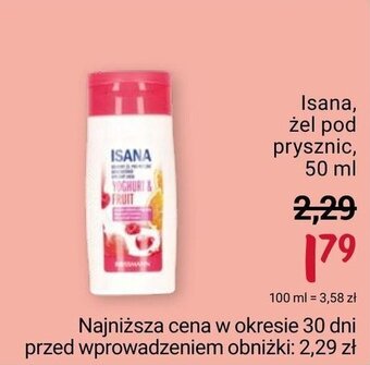 Rossmann Isana, żel pod prysznic, 50 ml oferta