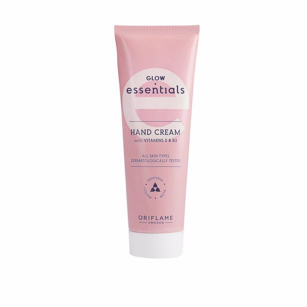 Oriflame Rozświetlający krem do rąk essentials z witaminą e i b3 oferta