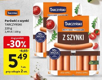 Intermarche Parówki z szynki tarczyński oferta
