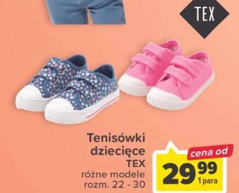 Carrefour Tenisówki dziecięce 22-30 tex oferta