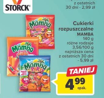 Carrefour Guma rozpuszczalna mamba party oferta