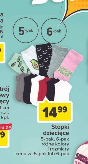 Carrefour Stopki dziecięce oferta