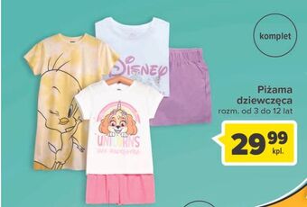 Carrefour Piżama dziewczęca 3-12 lat oferta