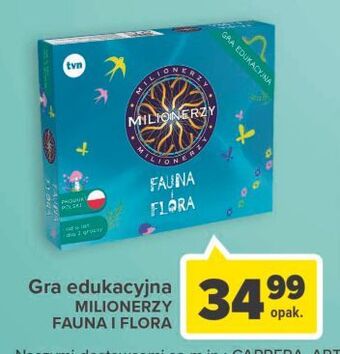 Carrefour Gra milionerzy fauna i flora tm toys oferta