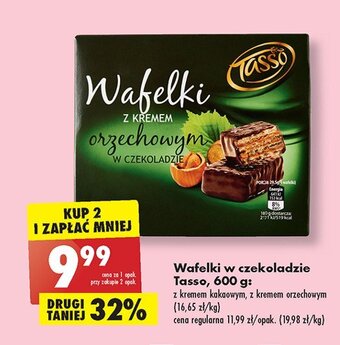 Biedronka Wafelki z kremem kakaowym oferta