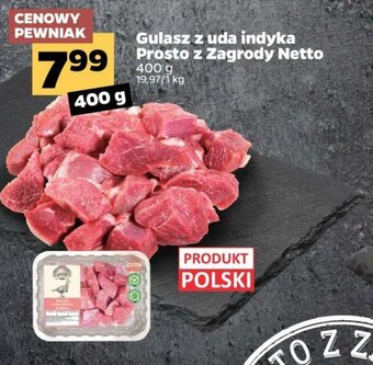 Netto Gulasz z uda indyka 400g oferta