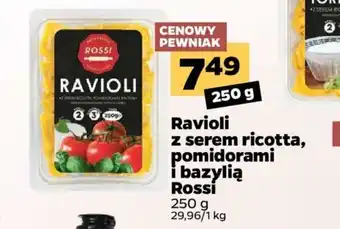 Netto Ravioli z serem ricotta, pomidorami i bazylią Rossi 250g oferta