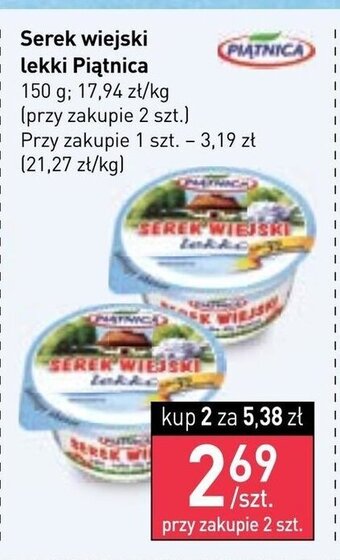 Stokrotka Serek wiejski lekki Piątnica 150g oferta