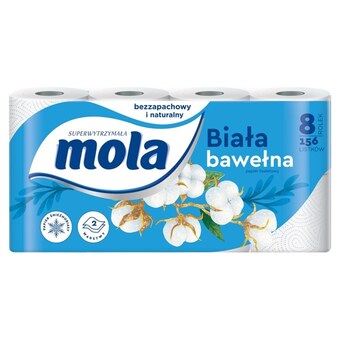 Spar Mola white papier toaletowy bawełniana biel 8 rolek oferta