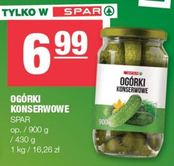 Spar Ogórki konserwowe spar oferta