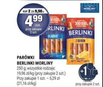Stokrotka PARÓWKI BERLINKI MORLINY 250 g oferta