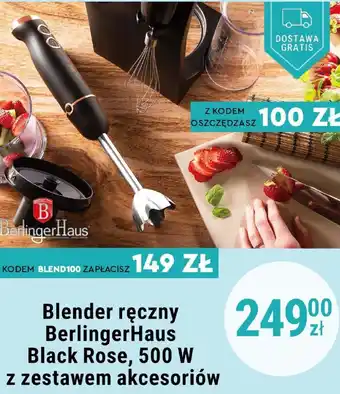 Biedronka Berlinger Haus Blender ręczny Black Rose, 500 W oferta