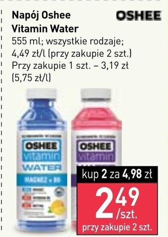 Stokrotka Napój Oshee Vitamin Water 555ml oferta