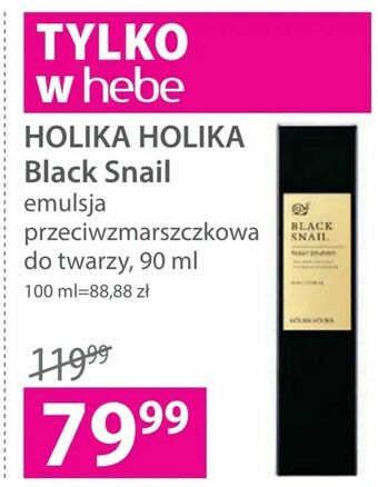 Hebe HOLIKA HOLIKA Black Snail oferta